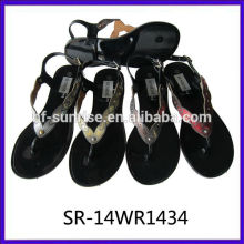 Sommer Gelee Sandalen neue schwarze Gelee Sandalen Strand Plastik Sandalen